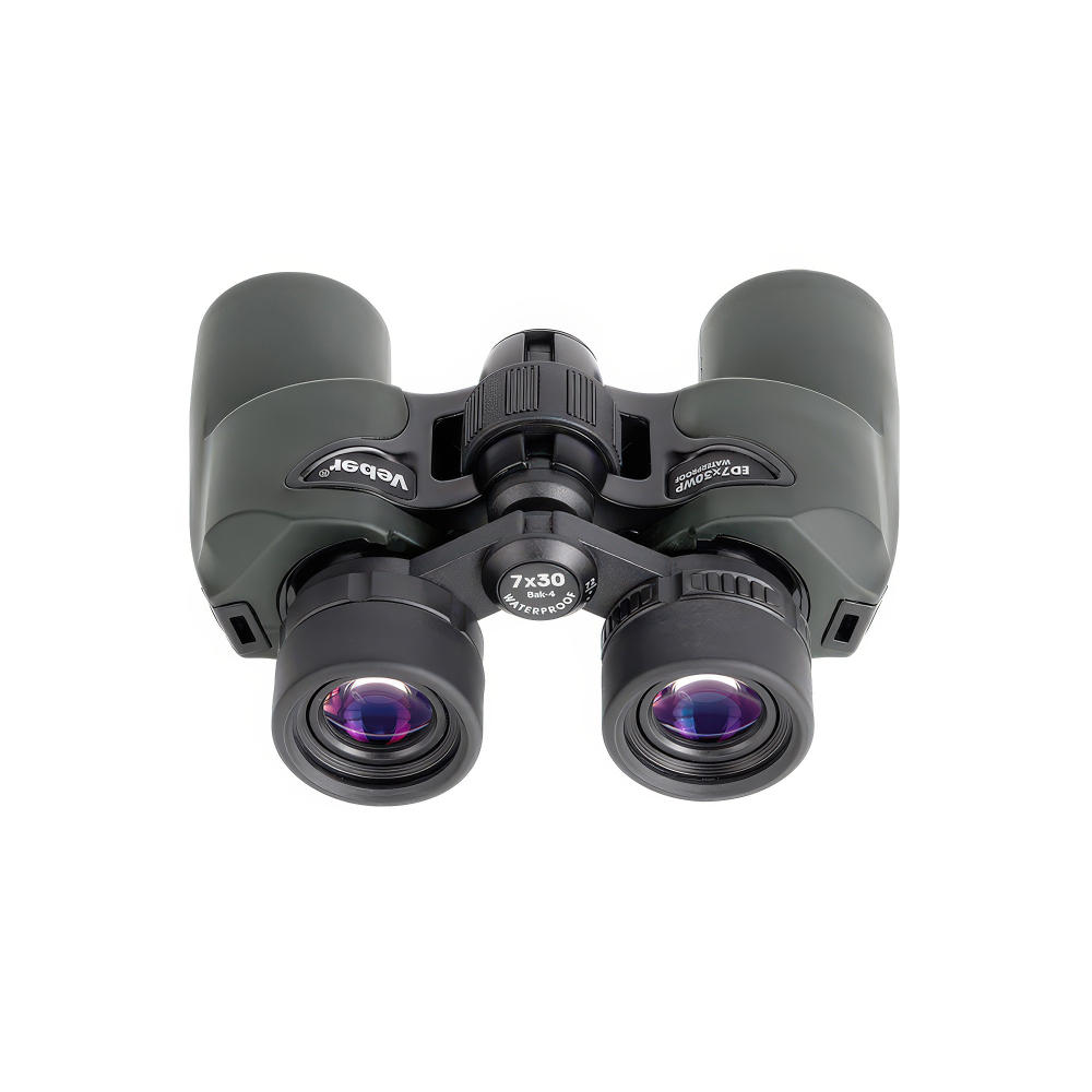 Бинокль Veber ED 7x30 WP green - Поворотно-выдвижные наглазники twist-up
