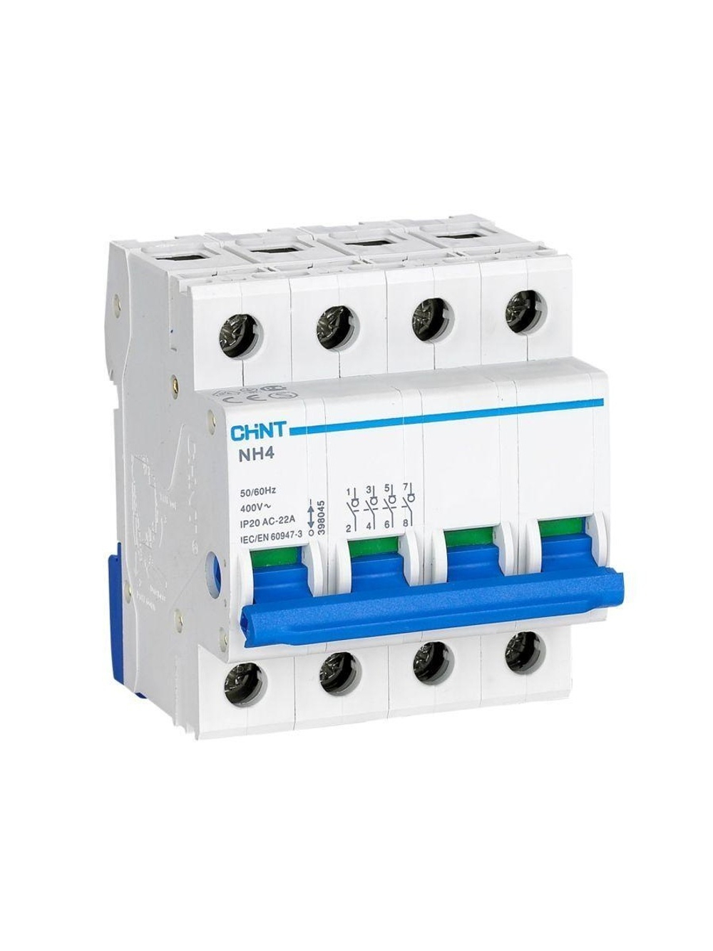 Выключатель нагрузки 4п 100А NH4 (R) CHINT 398045
