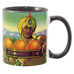 Кружка белая, черная внутри с черной ручкой под сублимацию