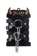 Оковы кожаные Pecado 2206 – двухремешковые, черные