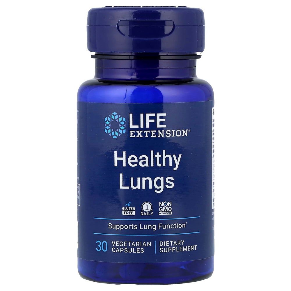 Life Extension, Healthy Lungs, 30 вегетарианских капсул
