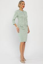 Платье Леди Мери НЬЮ (бежево-салатовое) П13667-19М LT Collection