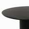 Обеденный стол Iona Ø100 см, черный меламин