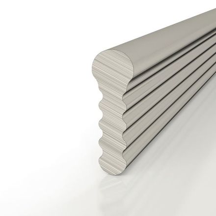 Теневой профиль разделительный анодированный титановый, 3000x3x8,5 мм