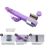 Сиреневый мультифункциональный вибратор Deluxe Dreeam Lover - 26 см. (Цвет: сиреневый)