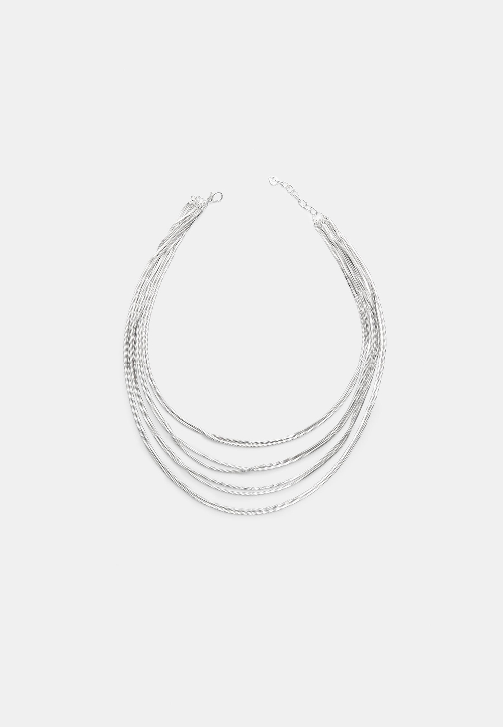 STRADIVARIUS Ожерелье из цепочек, серый