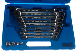 KING TONY (13113MR) Набор комбинированных трещоточных ключей, 8-19 мм, кейс, 13 предметов