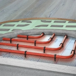 Подложка Листовая, 3мм, ТЕРМО зеленая с вырубкой для полов с подогревом, 1х0,5м/уп.5кв.м.