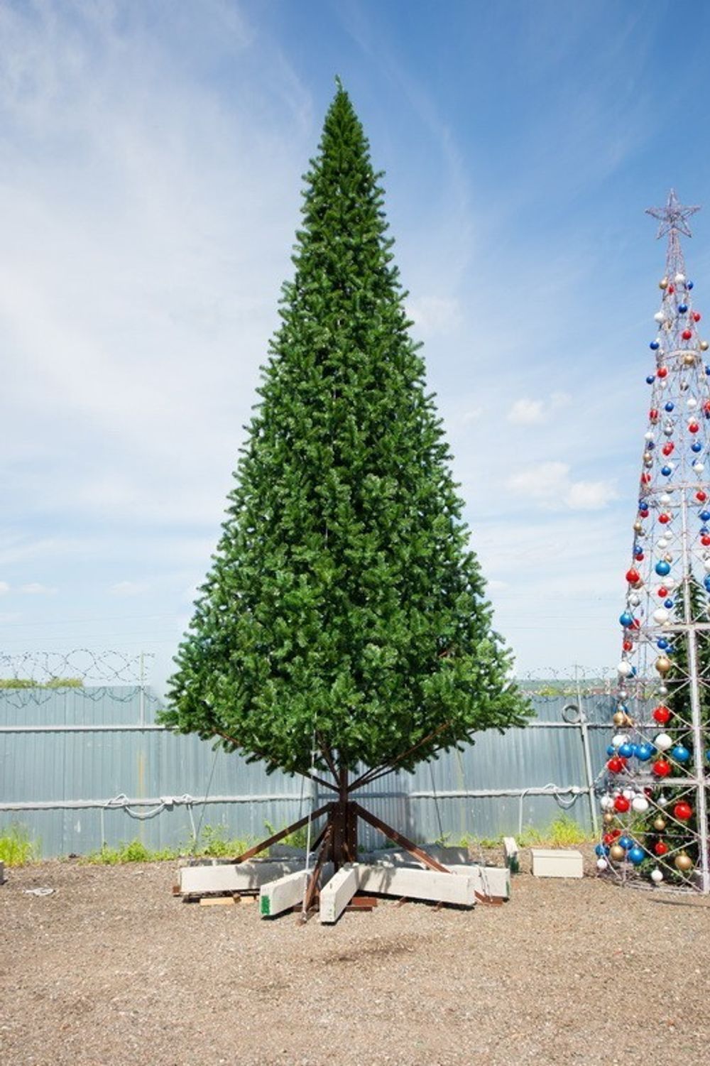 Уличная елка ствольная "Альпийская" (пвх) 20 м