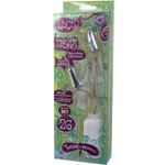 Белый вибратор Хай-Тек LUCID DREAM (Цвет: прозрачный)