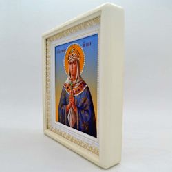 Икона святой Ольги ручной работы.