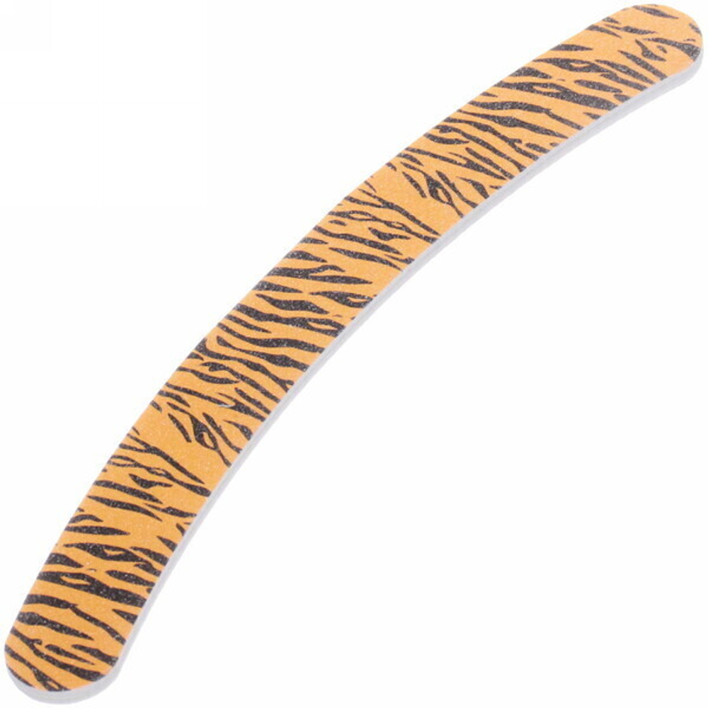 Пилка для ногтей наждачная на блистере бумеранг «Ultramarine», рисунок цвет микс,17,5*2см