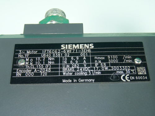 SIEMENS 1FT6062-6WF71-3EH6