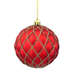 GAEM Набор из 12шт Украшение новогоднее Шар "Золотая сетка", D10 см, L43 W33 H10 см
