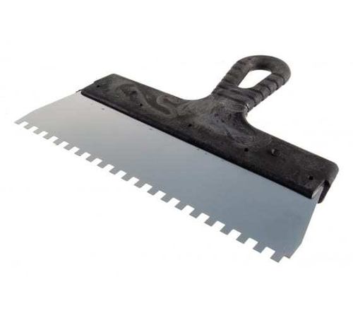 ШПАТЕЛЬ ЗУБЧАТЫЙ ВИХРЬ НЕРЖ.СТАЛЬ 250ММ