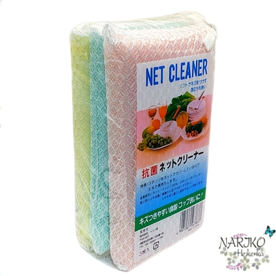 Губка для мытья посуды в сеточке Life-Do Net Cleaner, 3 шт.