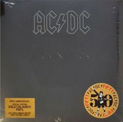 AC/DC - Back In Black (LP, Reissue, 50th Anniversary, 180g, Gold Vinyl) Новая запечатанная виниловая пластинка