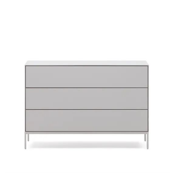 Vedrana Комод с 3 ящиками белый лак 110 x 75 см