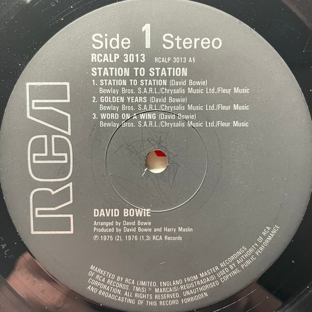 David Bowie ‎– Station To Station (Англия 1981г.)