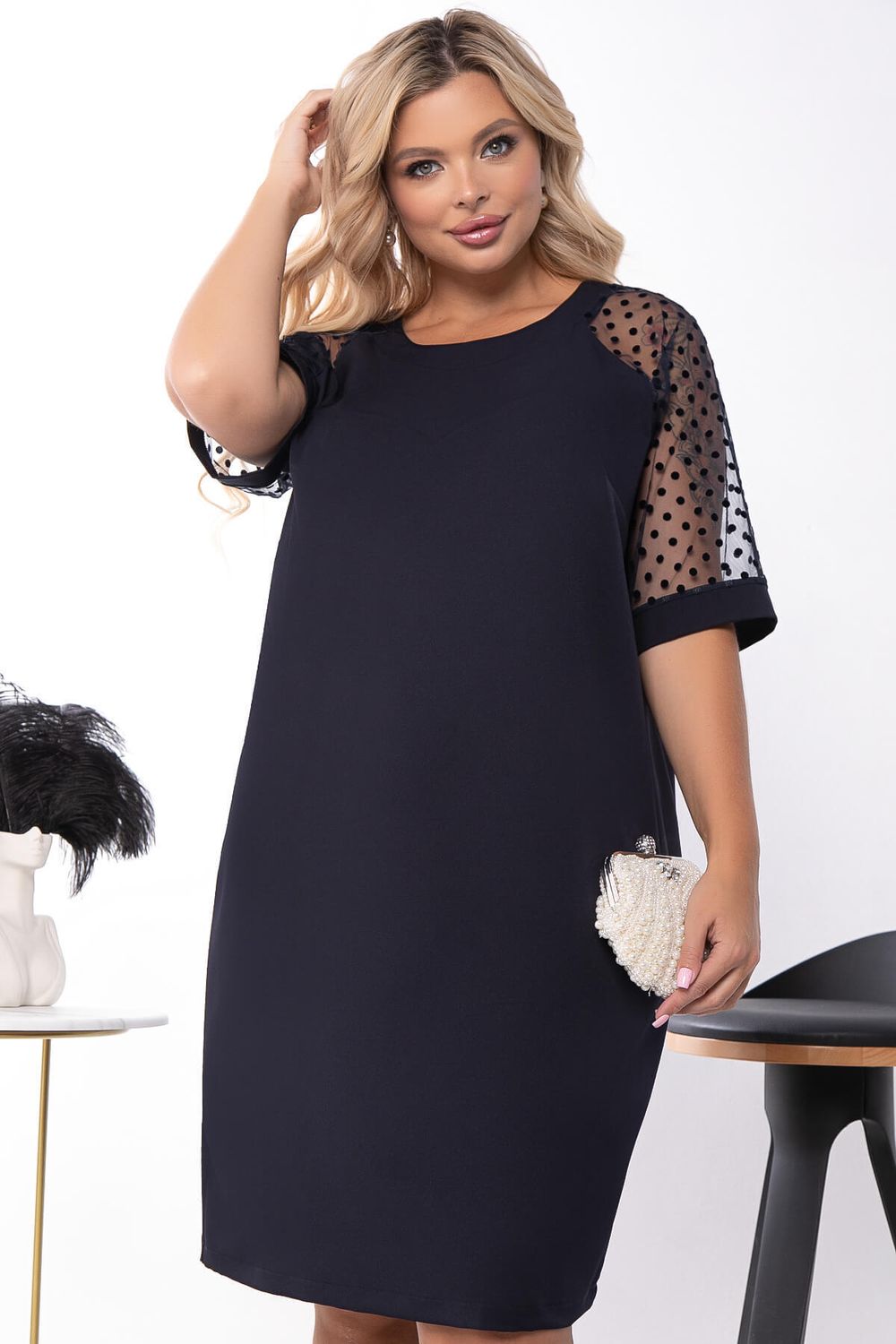 Платье "Дорогое удовольствие" (темно-синее) П7423 LT Collection