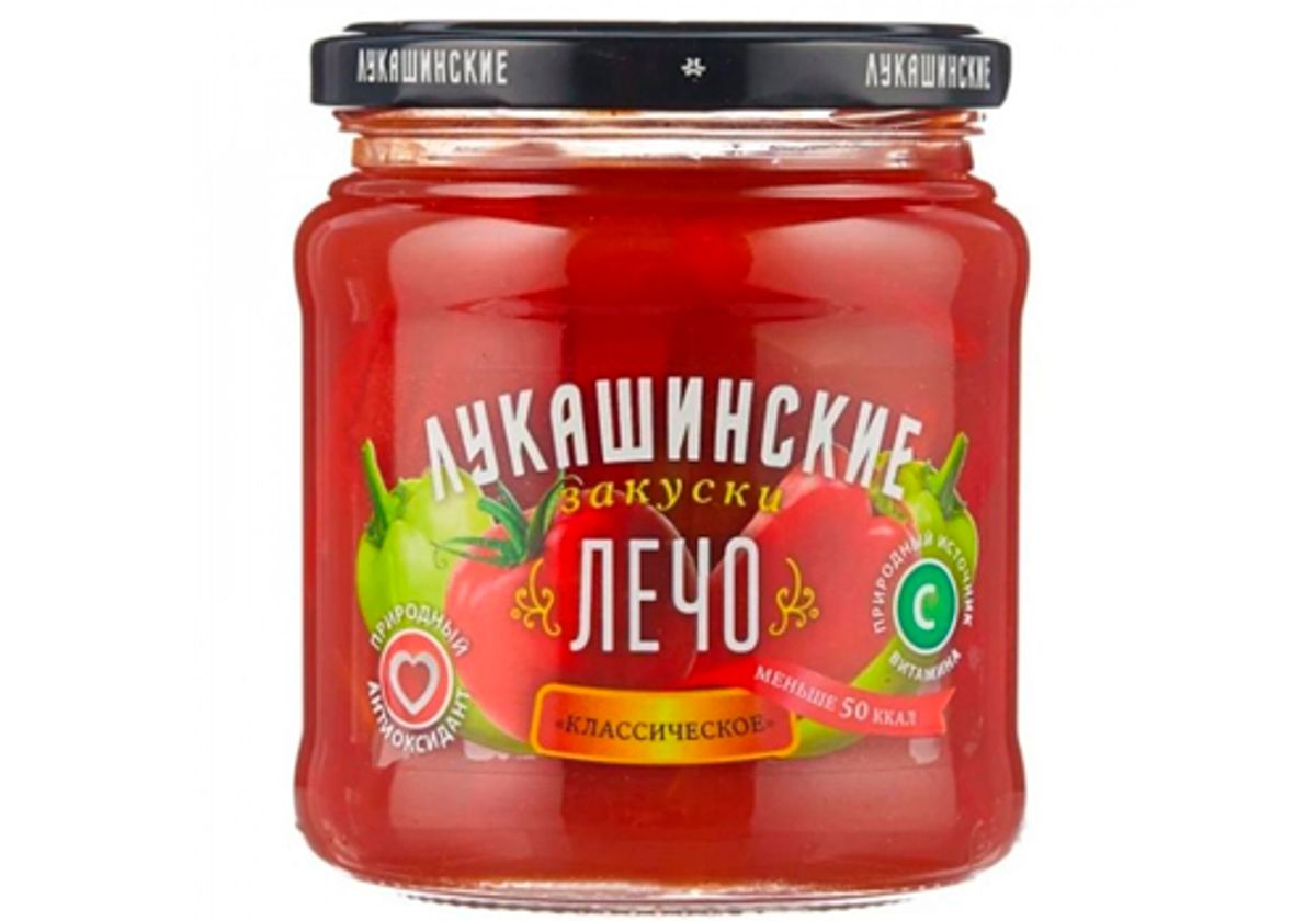 Лечо натуральное "Лукашинские", 450г