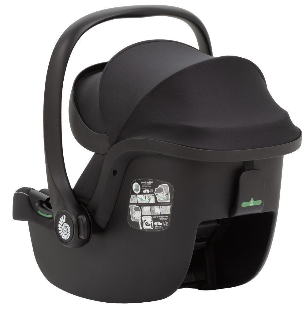 Коляска Carrello Alfa CRL-6522 2025 Ammonite AY329 Pro Absolute Black с базой Isofix 4 в 1 Fashion Grey