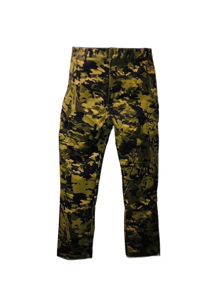 Брюки Shark Skin Soft Shell multicam tropic с флисом