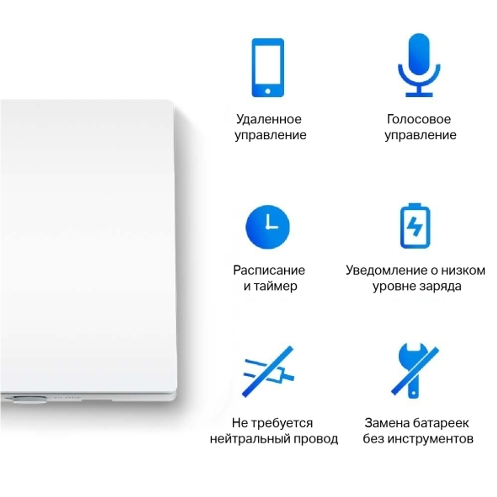 Выключатель умный двухклавишный TP-Link Tapo S210