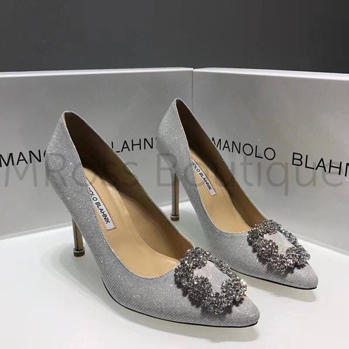 Туфли-лодочки Manolo Blahnik glitter