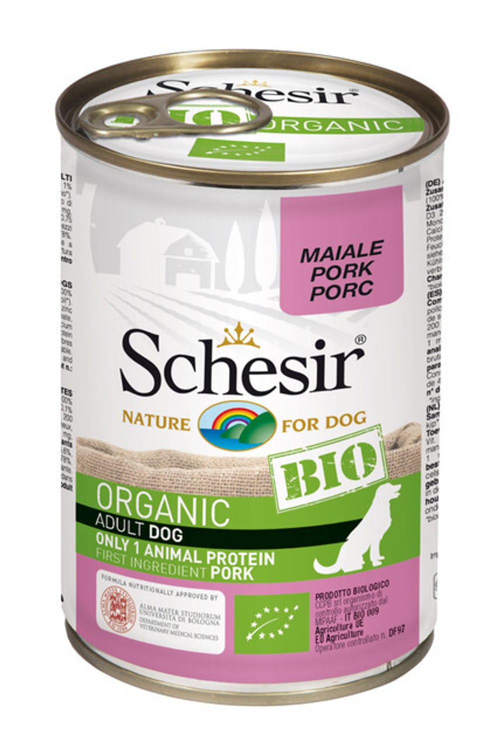 Schesir Bio консервы для собак, свинина 400г x 1 шт.
