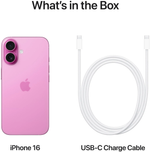 Смартфон Apple iPhone 16, 256 ГБ, Pink (розовый), nanoSIM+eSIM