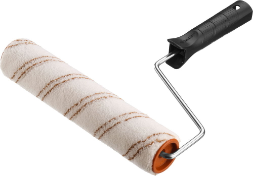 Валик малярный ″ОПТИМА-МИКРОТЕКС″, пропитки и средства защиты древесины, микрофибра, ворс 7 мм, бюгель 6 мм, 40х240мм, ЗУБР