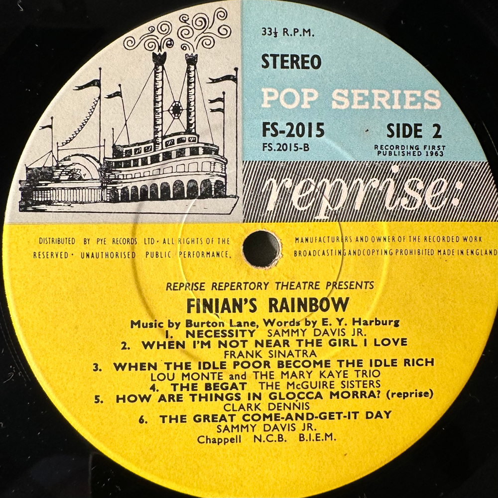 Reprise Musical Repertory Theatre Presents: Finian's Rainbow (Англия 1963г.)