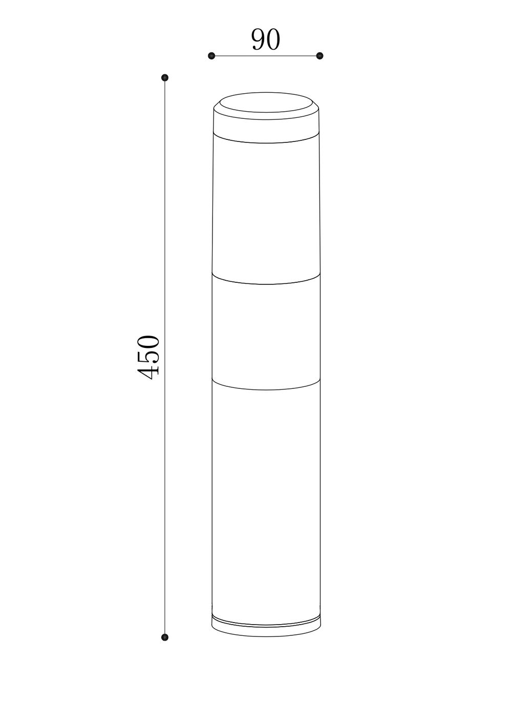 Парковый светодиодный светильник Maytoni Koln O590FL-L8B4K
