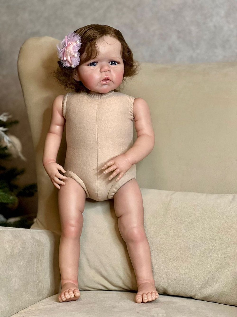 Кукла Реборн мягконабивная 60см в пакете (FA-281)