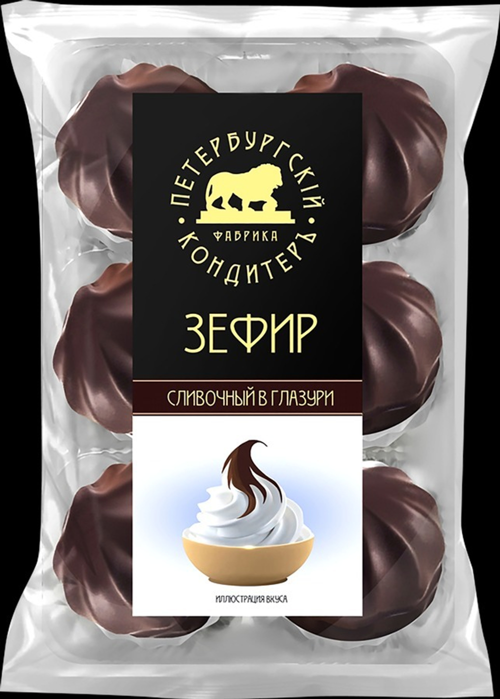 Зефир "Сливочный" в глазури 390г