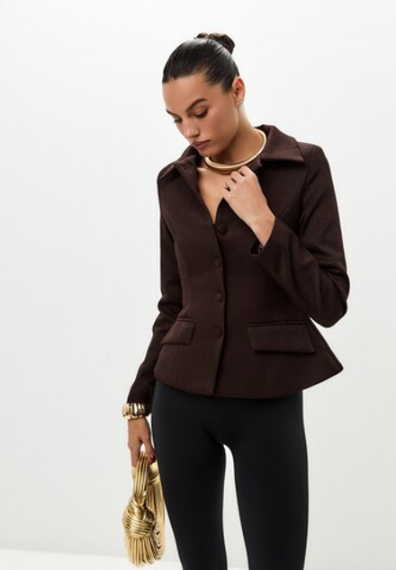 Жакет приталенный удлиненный