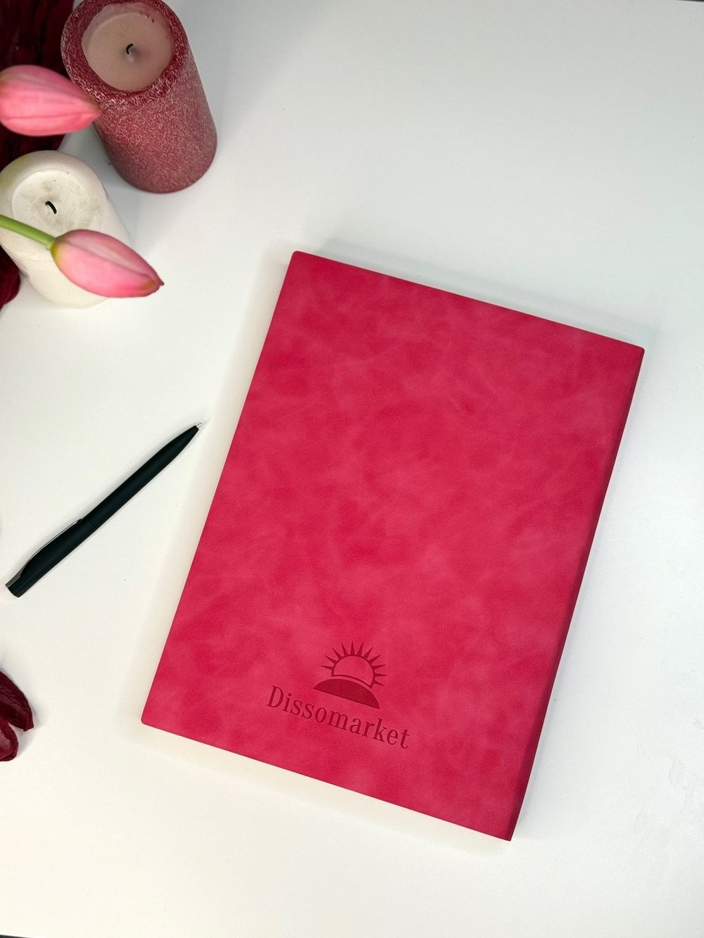 Блокнот А4 200л. (400страниц) без разлиновки Малиновый (К44-522А)