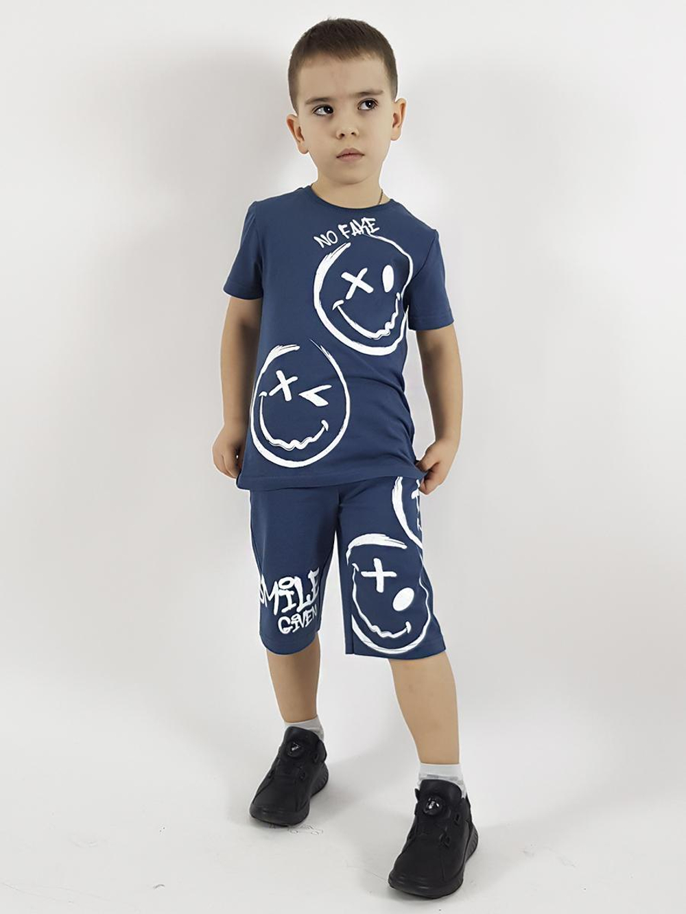 01-123-5 Комплект фуфайка+шорты для мальчика Luneva