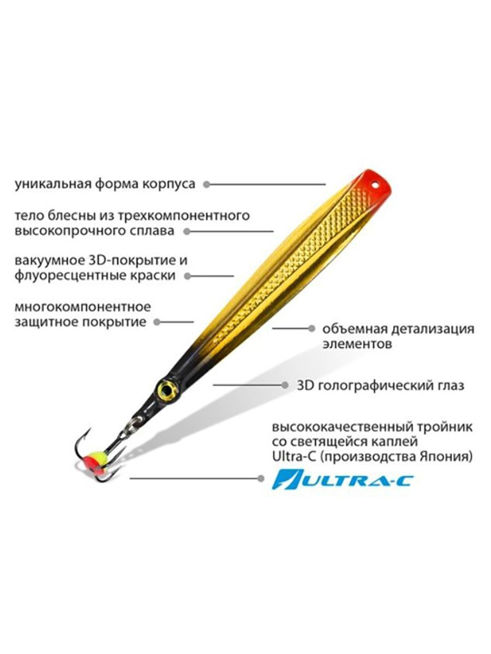 Блесна для рыбалки зимняя AQUA