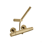 Смеситель термостатический для душа с душевым комплектом TZAR 343401DOC золотой