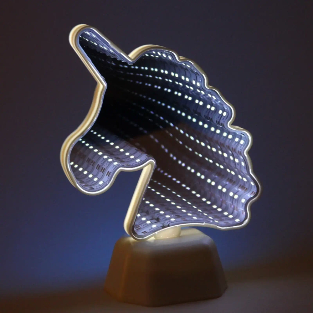 Светильник зеркальный «Единорог» 19*14см LED на батарейках
