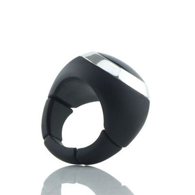 Вибропуля с перстнем-контроллером Mastering (Цвет: черный)