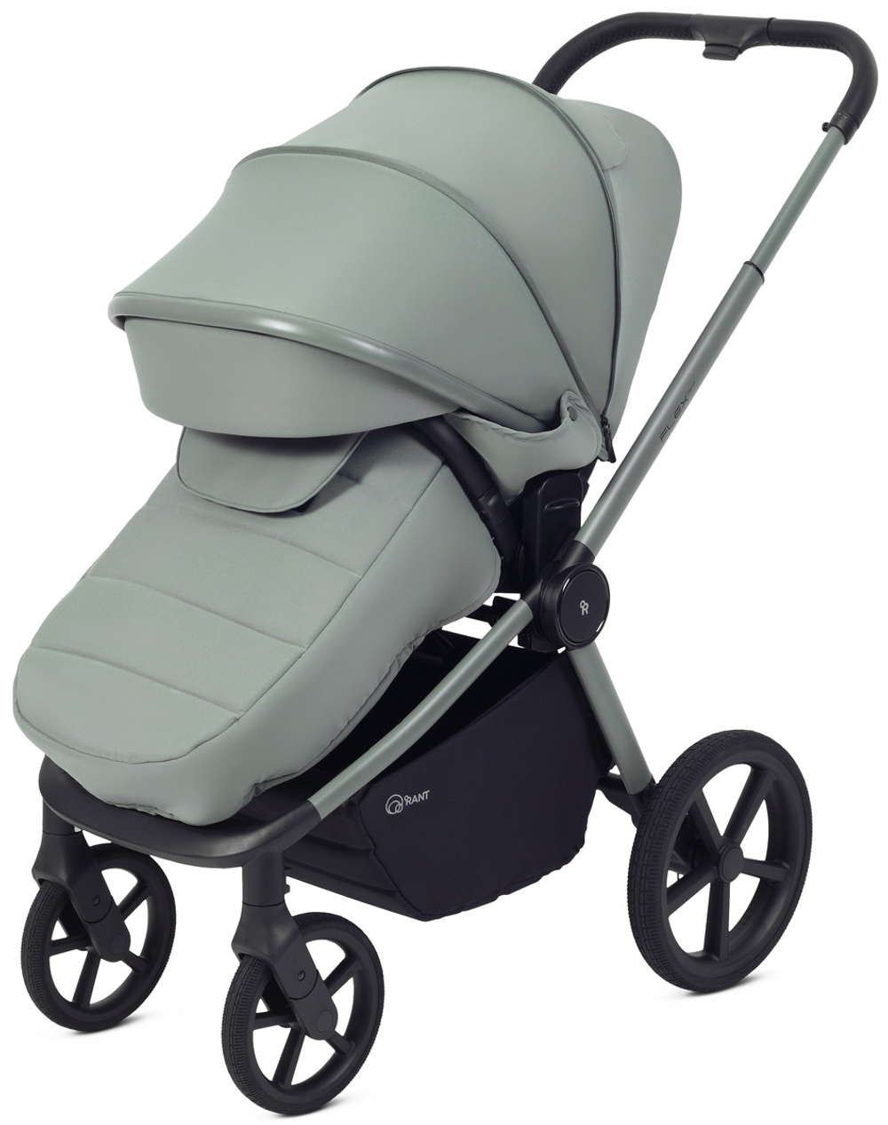 Детская коляска Rant Flex Therm Soft 3 в 1 с автокреслом Miro Black Forest Green