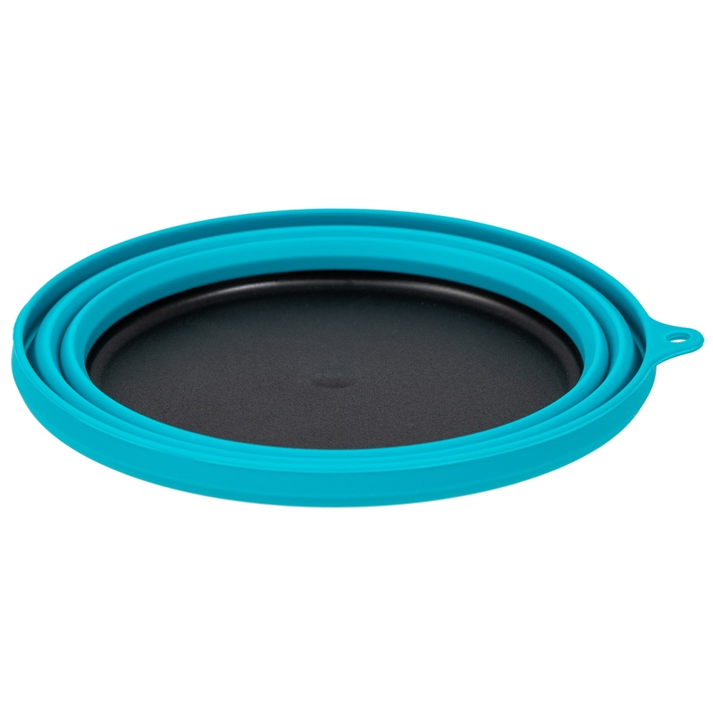 Tramp Тарелка силиконовая с пластиковым дном 550 мл, TRC-123, аквамарин