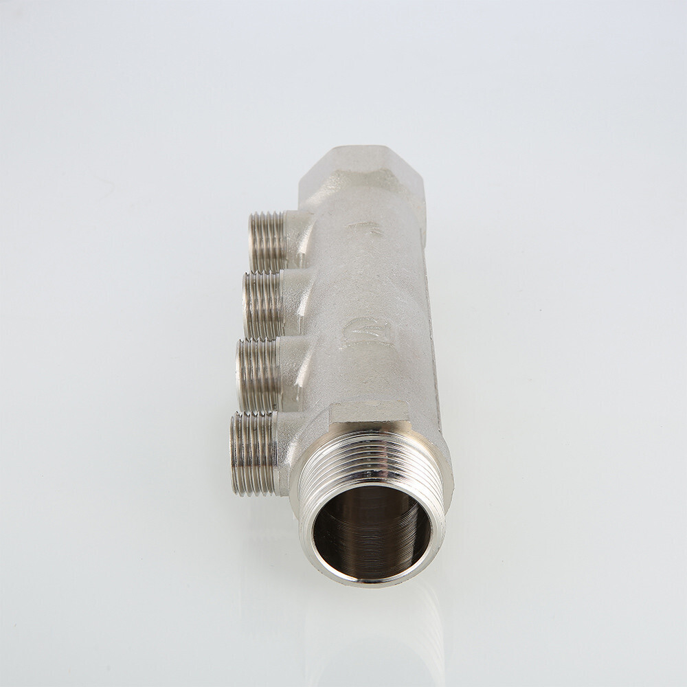 Коллектор VALTEC с наружной резьбой 3/4", 4 х 1/2" (арт.VTc.500.N.0504)