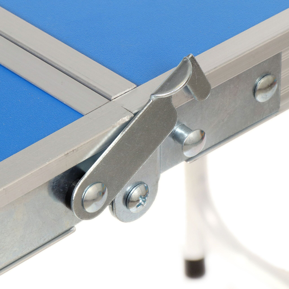 Стол складной металл, прямоугольный, 120х60х55.5 см, столешница МДФ, голуб,