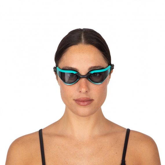 Очки для плавания Seac Rocket тонированные стекла черный/голубой