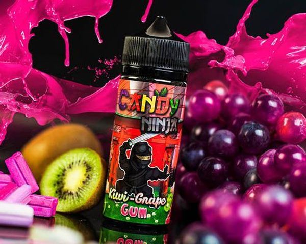 Купить CANDY NINJA - Kiwi-Grape Gum 120мл