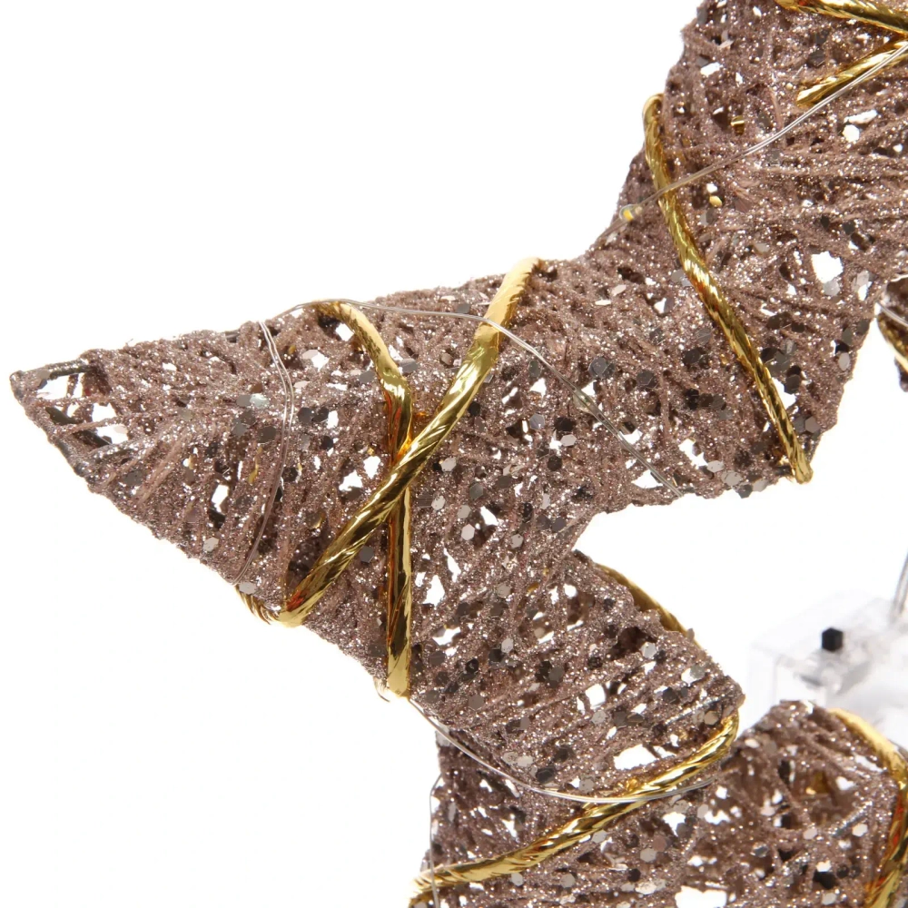 Сувенир с подсветкой «Звёздное небо» 25 см (батарейки 2 AA), Золото (свечение-теплый белый)